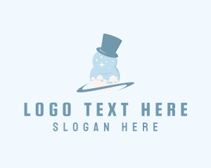 Christmas - Snowman Top Hat logo design