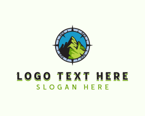 Navigation Mountain Travel logo design