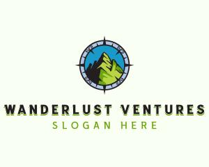 Navigation Mountain Travel logo design