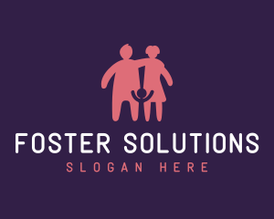 Foster - Family Child Parents logo design