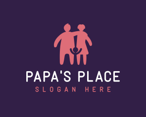 Father - Family Child Parents logo design