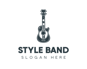 Simple Acoustic Guitar logo design