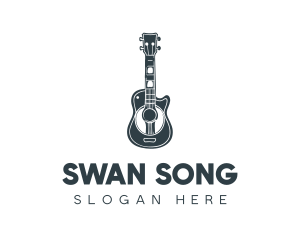 Simple Acoustic Guitar logo design