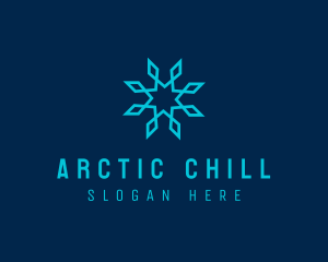 Cold Ice Snowflake logo design