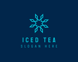 Cold Ice Snowflake logo design