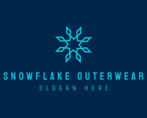 Cold Ice Snowflake logo design