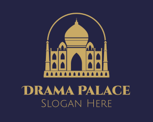 Gold Indian Palace logo design