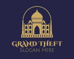 South Asia - Gold Indian Palace logo design