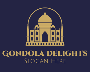 Gold Indian Palace logo design