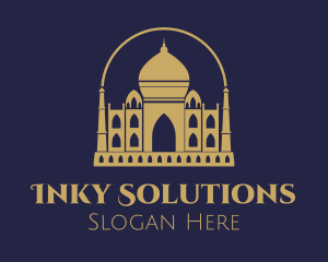 Gold Indian Palace logo design