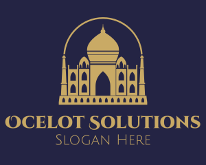 Gold Indian Palace logo design