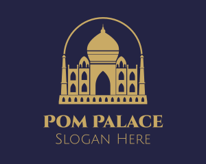 Gold Indian Palace logo design