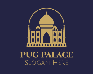 Gold Indian Palace logo design