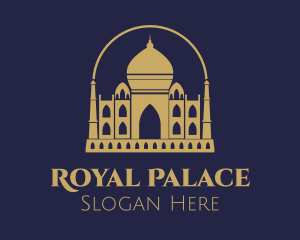 Palace - Gold Indian Palace logo design