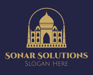 Gold Indian Palace logo design