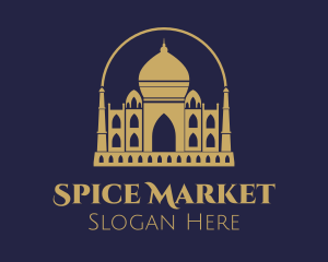 Indian - Gold Indian Palace logo design