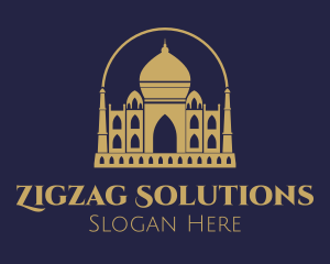 Gold Indian Palace logo design