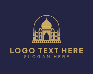 Luxury - Gold Indian Palace logo design