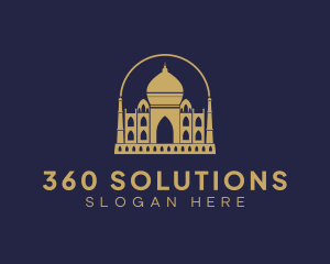 Gold Indian Palace logo design