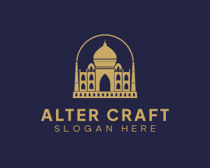 Gold Indian Palace logo design