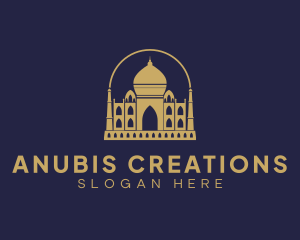 Gold Indian Palace logo design