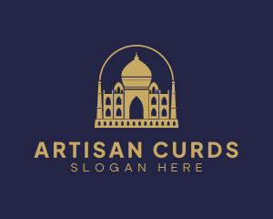 Gold Indian Palace logo design