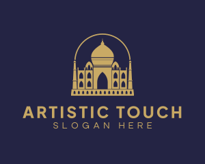 Gold Indian Palace logo design