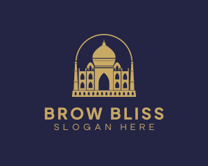 Gold Indian Palace logo design