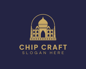 Gold Indian Palace logo design