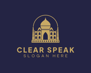 Gold Indian Palace logo design