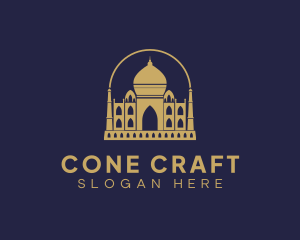 Gold Indian Palace logo design