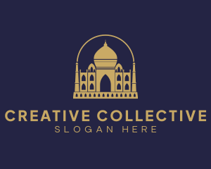 Gold Indian Palace logo design