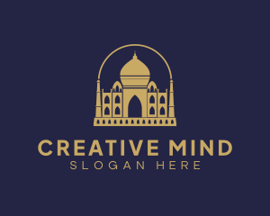 Gold Indian Palace logo design