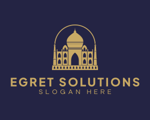 Gold Indian Palace logo design