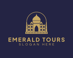 Gold Indian Palace logo design