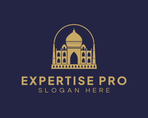 Gold Indian Palace logo design