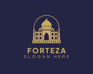 Gold Indian Palace logo design