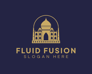 Gold Indian Palace logo design