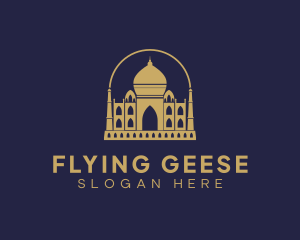 Gold Indian Palace logo design