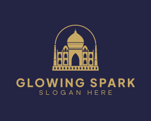 Gold Indian Palace logo design