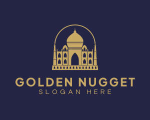 Gold Indian Palace logo design