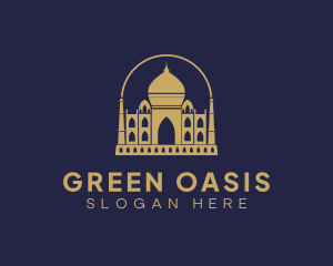 Gold Indian Palace logo design