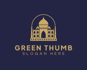 Gold Indian Palace logo design