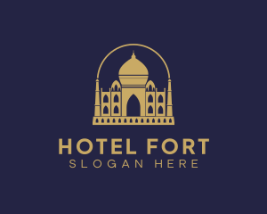 Gold Indian Palace logo design