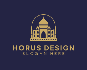 Gold Indian Palace logo design