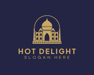 Gold Indian Palace logo design