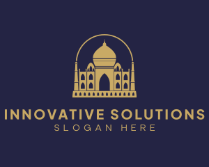 Gold Indian Palace logo design