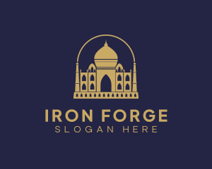 Gold Indian Palace logo design