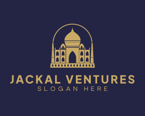 Gold Indian Palace logo design