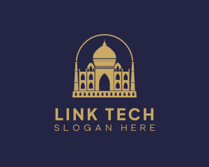 Gold Indian Palace logo design